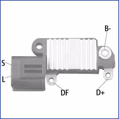 Hitachi 132853 - Регулятор напряжения, генератор www.autospares.lv