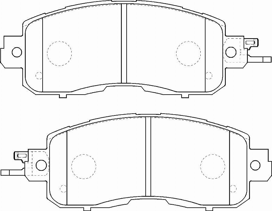 Hitachi BRAC00218A - Bremžu uzliku kompl., Disku bremzes www.autospares.lv