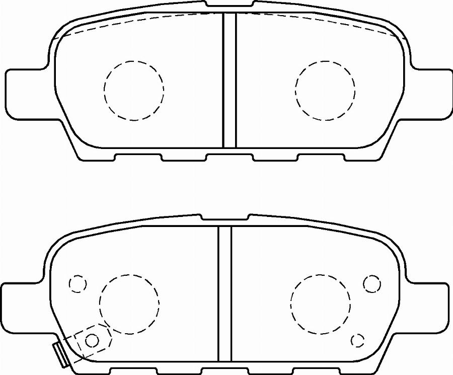 Hitachi BRAC00213A - Bremžu uzliku kompl., Disku bremzes www.autospares.lv