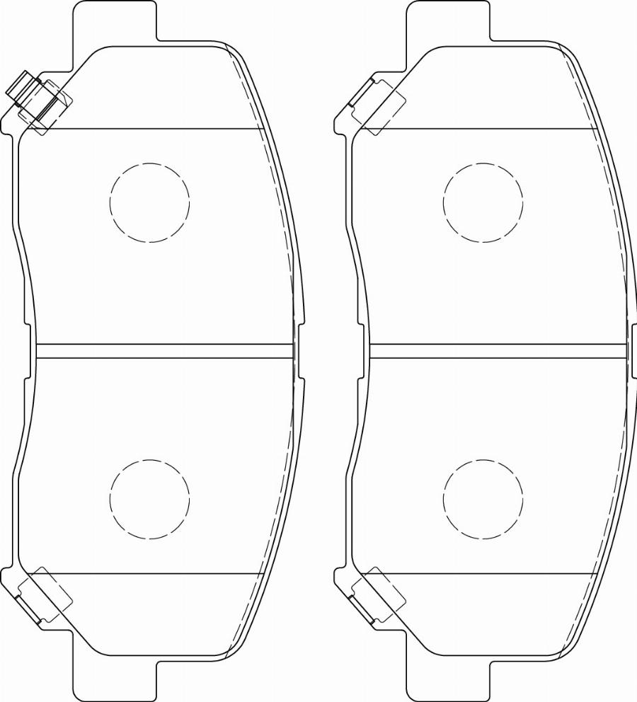 Hitachi BRPC00826A - Bremžu uzliku kompl., Disku bremzes www.autospares.lv