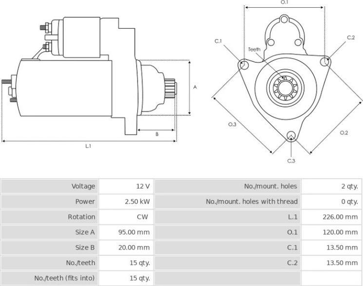 Hitachi S13294 - Стартер www.autospares.lv