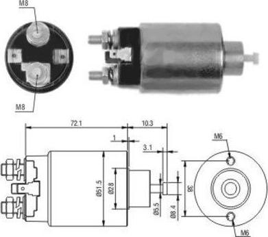 Hoffer 46094 - Ievilcējrelejs, Starteris autospares.lv