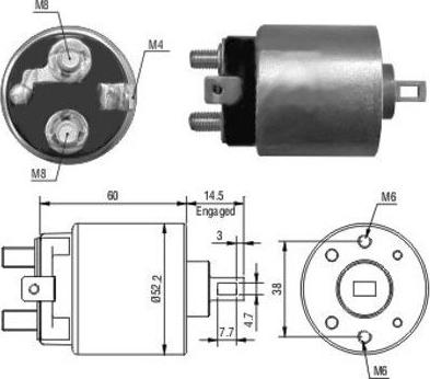 Hoffer 46092 - Ievilcējrelejs, Starteris autospares.lv