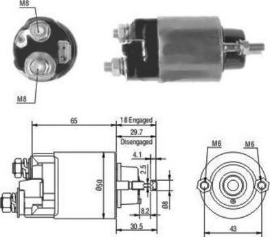 Hoffer 46097 - Ievilcējrelejs, Starteris www.autospares.lv