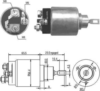 Hoffer 46042 - Ievilcējrelejs, Starteris autospares.lv