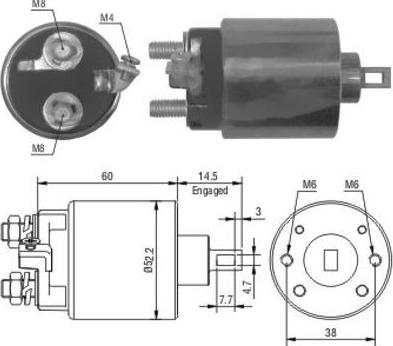 Hoffer 46056 - Ievilcējrelejs, Starteris autospares.lv