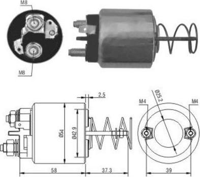 Hoffer 46053 - Ievilcējrelejs, Starteris www.autospares.lv