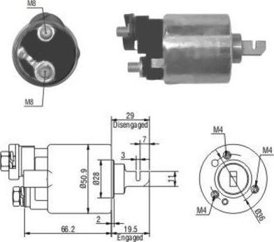 Hoffer 46052 - Solenoid Switch, starter www.autospares.lv