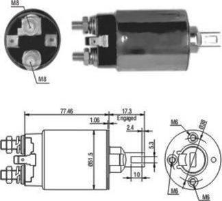 Hoffer 46057 - Ievilcējrelejs, Starteris autospares.lv