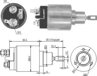 Hoffer 46060 - Ievilcējrelejs, Starteris autospares.lv