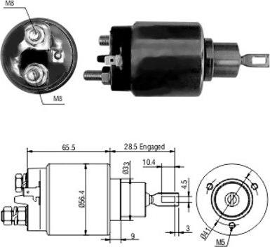 Hoffer 46068 - Ievilcējrelejs, Starteris www.autospares.lv