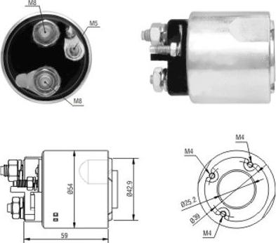 Hoffer 46062 - Ievilcējrelejs, Starteris autospares.lv