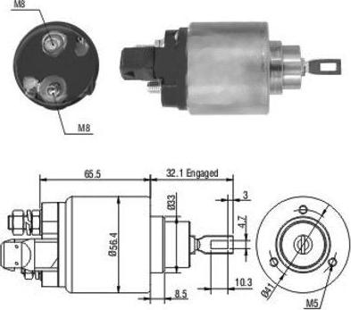 Hoffer 46004 - Ievilcējrelejs, Starteris www.autospares.lv