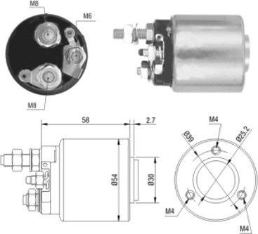 Hoffer 46008 - Ievilcējrelejs, Starteris www.autospares.lv