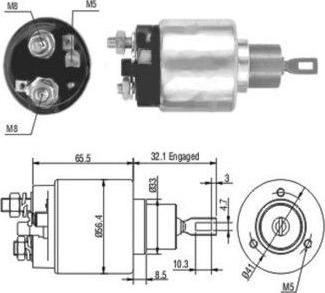 Hoffer 46003 - Ievilcējrelejs, Starteris www.autospares.lv