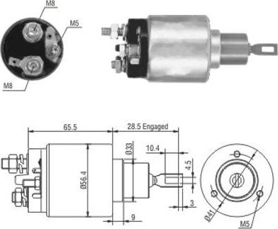 Hoffer 46019 - Ievilcējrelejs, Starteris www.autospares.lv