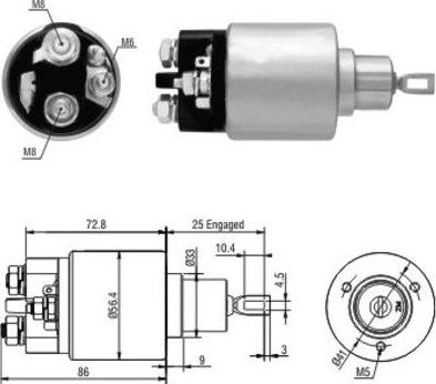 Hoffer 46010 - Ievilcējrelejs, Starteris www.autospares.lv