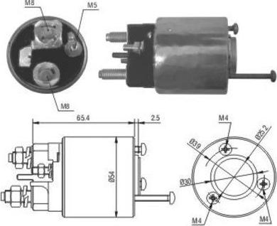 Hoffer 46018 - Ievilcējrelejs, Starteris autospares.lv