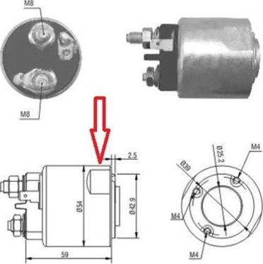 Hoffer 46086 - Solenoid Switch, starter www.autospares.lv