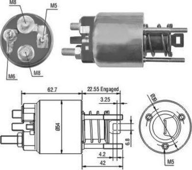 Hoffer 46080 - Ievilcējrelejs, Starteris www.autospares.lv