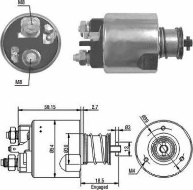 Hoffer 46087 - Ievilcējrelejs, Starteris www.autospares.lv