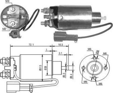 Hoffer 46038 - Ievilcējrelejs, Starteris autospares.lv