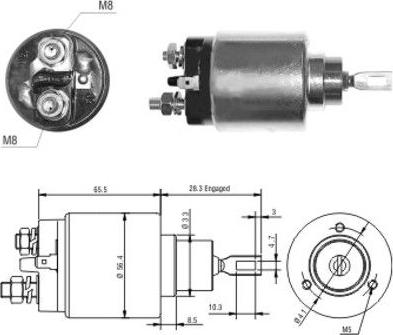 Hoffer 46032 - Ievilcējrelejs, Starteris autospares.lv