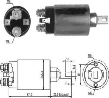 Hoffer 46024 - Solenoid Switch, starter www.autospares.lv