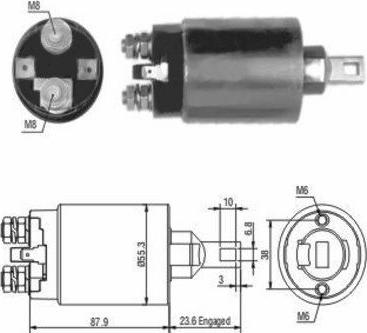 Hoffer 46026 - Ievilcējrelejs, Starteris www.autospares.lv