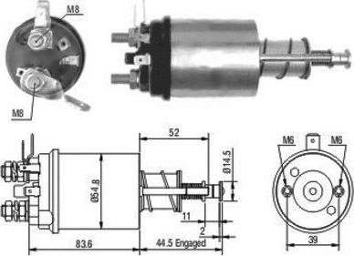 Hoffer 46021 - Ievilcējrelejs, Starteris www.autospares.lv