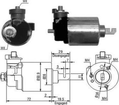 Hoffer 46079 - Ievilcējrelejs, Starteris www.autospares.lv