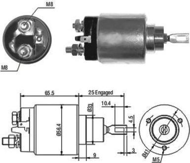 Hoffer 46074 - Solenoid Switch, starter www.autospares.lv