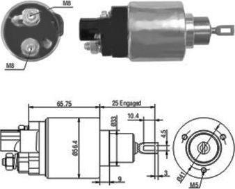 Hoffer 46070 - Ievilcējrelejs, Starteris www.autospares.lv