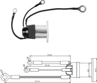 Hoffer 46194 - Тяговое реле, соленоид, стартер www.autospares.lv