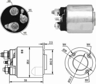 Hoffer 46148 - Ievilcējrelejs, Starteris www.autospares.lv