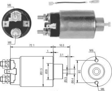 Hoffer 46142 - Ievilcējrelejs, Starteris autospares.lv