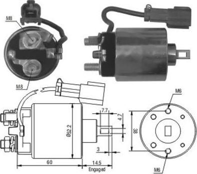 Hoffer 46150 - Ievilcējrelejs, Starteris autospares.lv