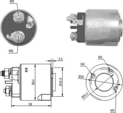 Hoffer 46160 - Ievilcējrelejs, Starteris www.autospares.lv