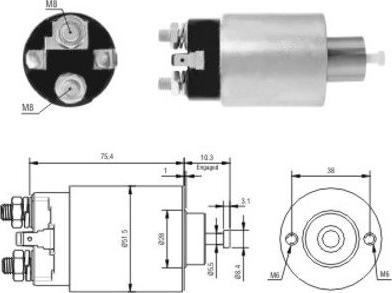 Hoffer 46167 - Ievilcējrelejs, Starteris www.autospares.lv