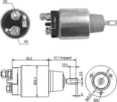 Hoffer 46109 - Ievilcējrelejs, Starteris www.autospares.lv