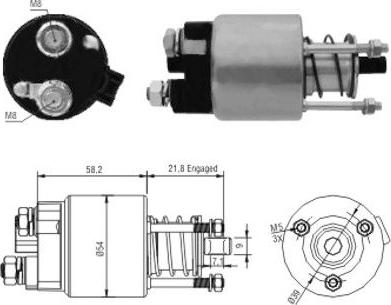 Hoffer 46102 - Ievilcējrelejs, Starteris www.autospares.lv