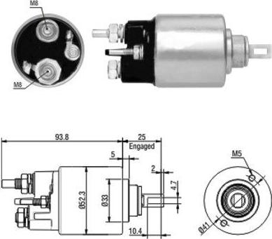 Hoffer 46118 - Solenoid Switch, starter www.autospares.lv