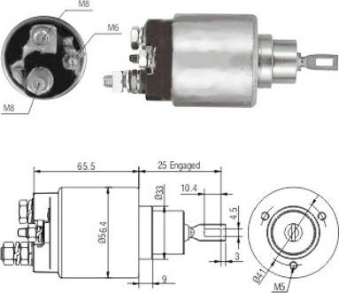 Hoffer 46117 - Ievilcējrelejs, Starteris autospares.lv