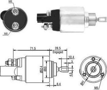 Hoffer 46181 - Ievilcējrelejs, Starteris autospares.lv