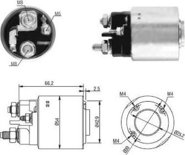 Hoffer 46131 - Тяговое реле, соленоид, стартер www.autospares.lv