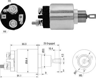 Hoffer 46306 - Solenoid Switch, starter www.autospares.lv