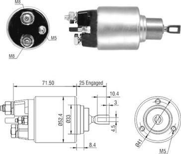 Hoffer 46308 - Ievilcējrelejs, Starteris www.autospares.lv