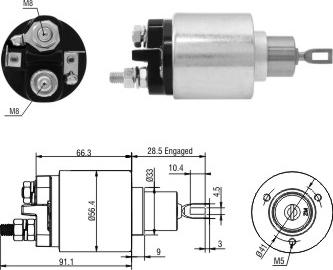 Hoffer 46303 - Ievilcējrelejs, Starteris www.autospares.lv