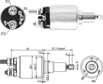 Hoffer 46302 - Ievilcējrelejs, Starteris www.autospares.lv