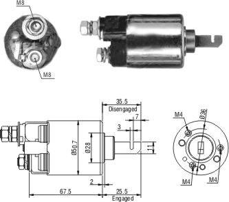 Hoffer 46316 - Solenoid Switch, starter www.autospares.lv